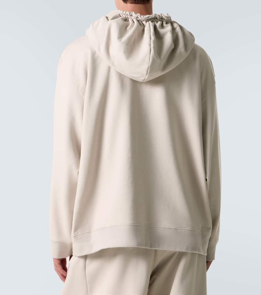 Cotton jersey hoodie