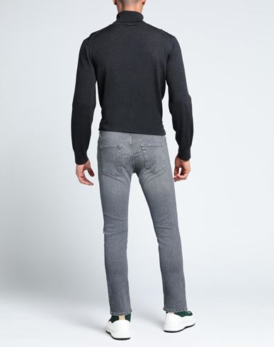 Man Jeans Grey Size 34 Cotton, Elastane