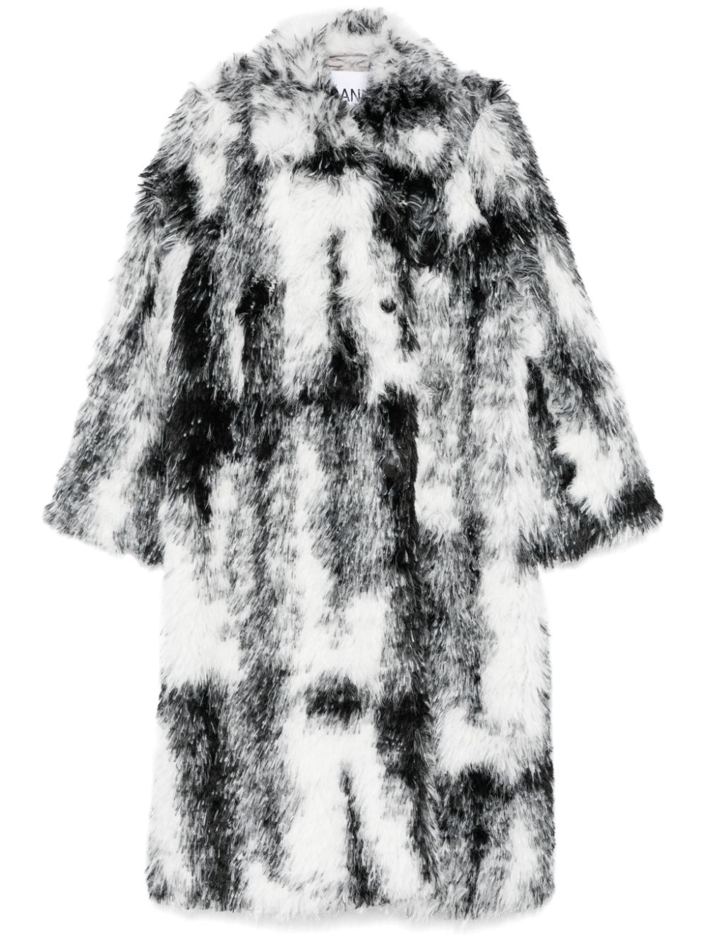 Faux-fur coat - Black