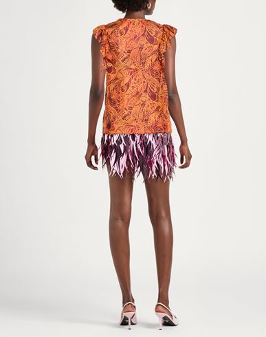 Momoní Woman Top Orange Size 4 Silk