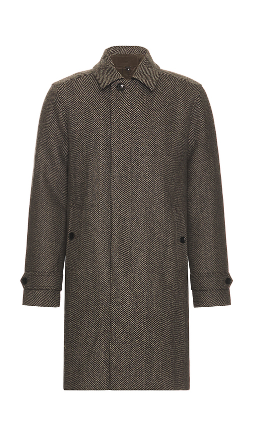 PAIGE Brunetti Herringbone Coat in Grey. XL/1X. Also in