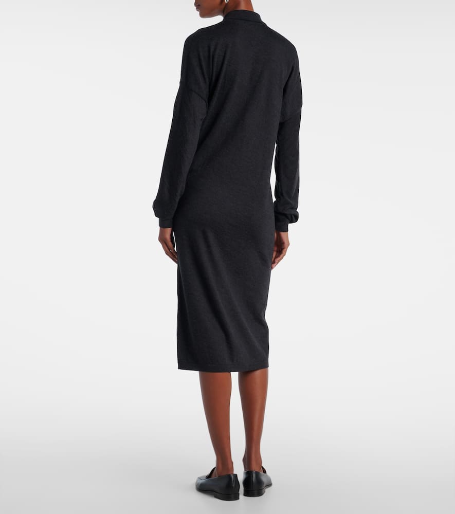 Wool and silk polo dress