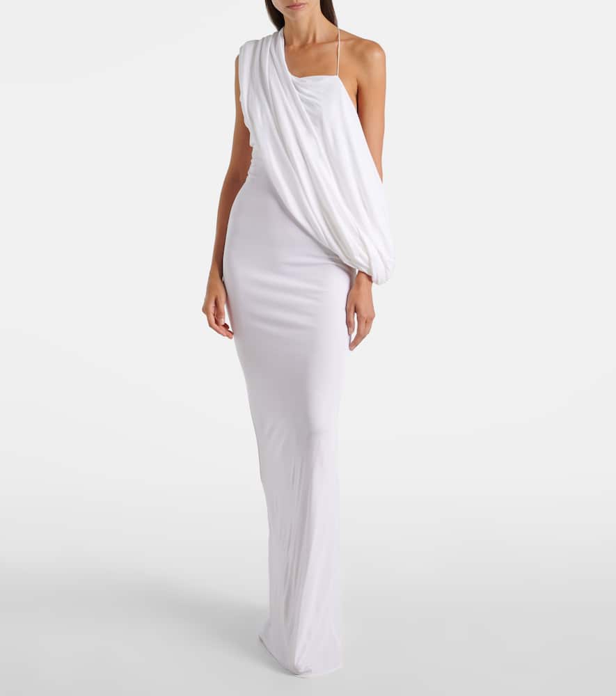 Aiba draped jersey maxi dress