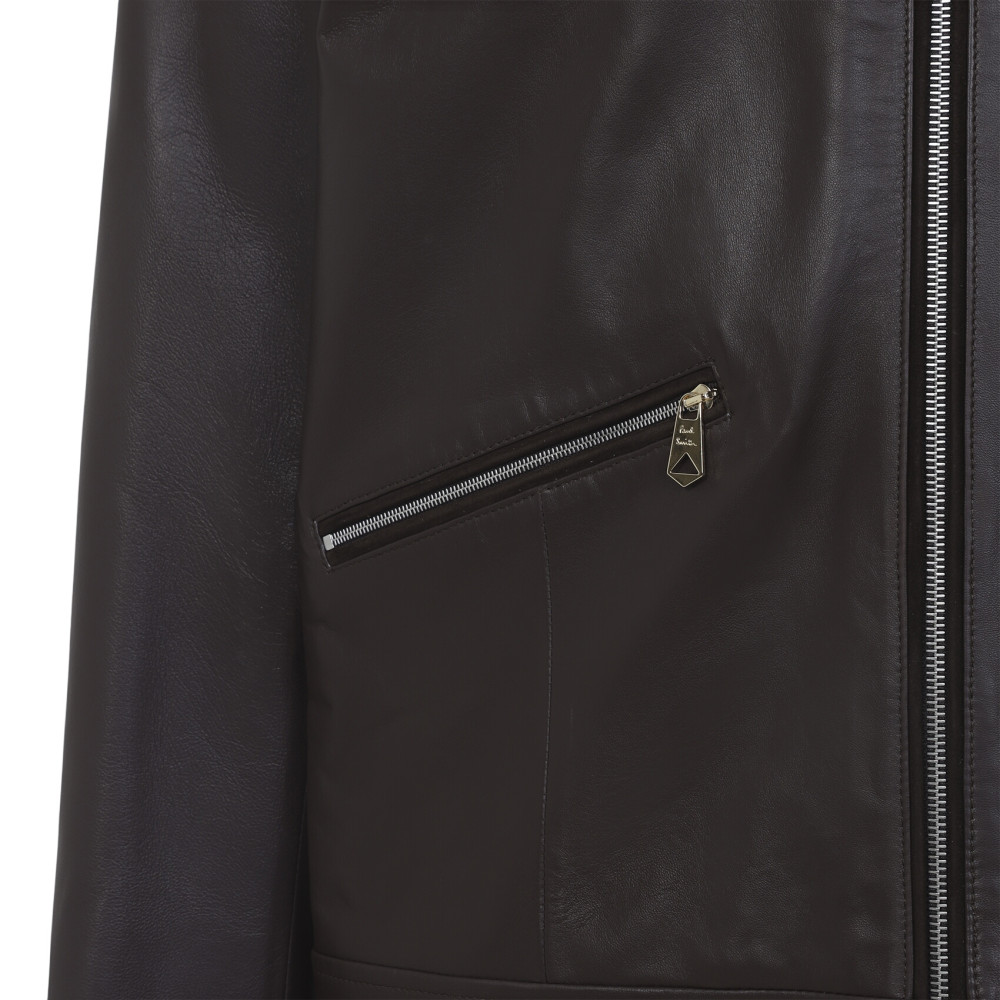 Regular Fit Leather Jacket