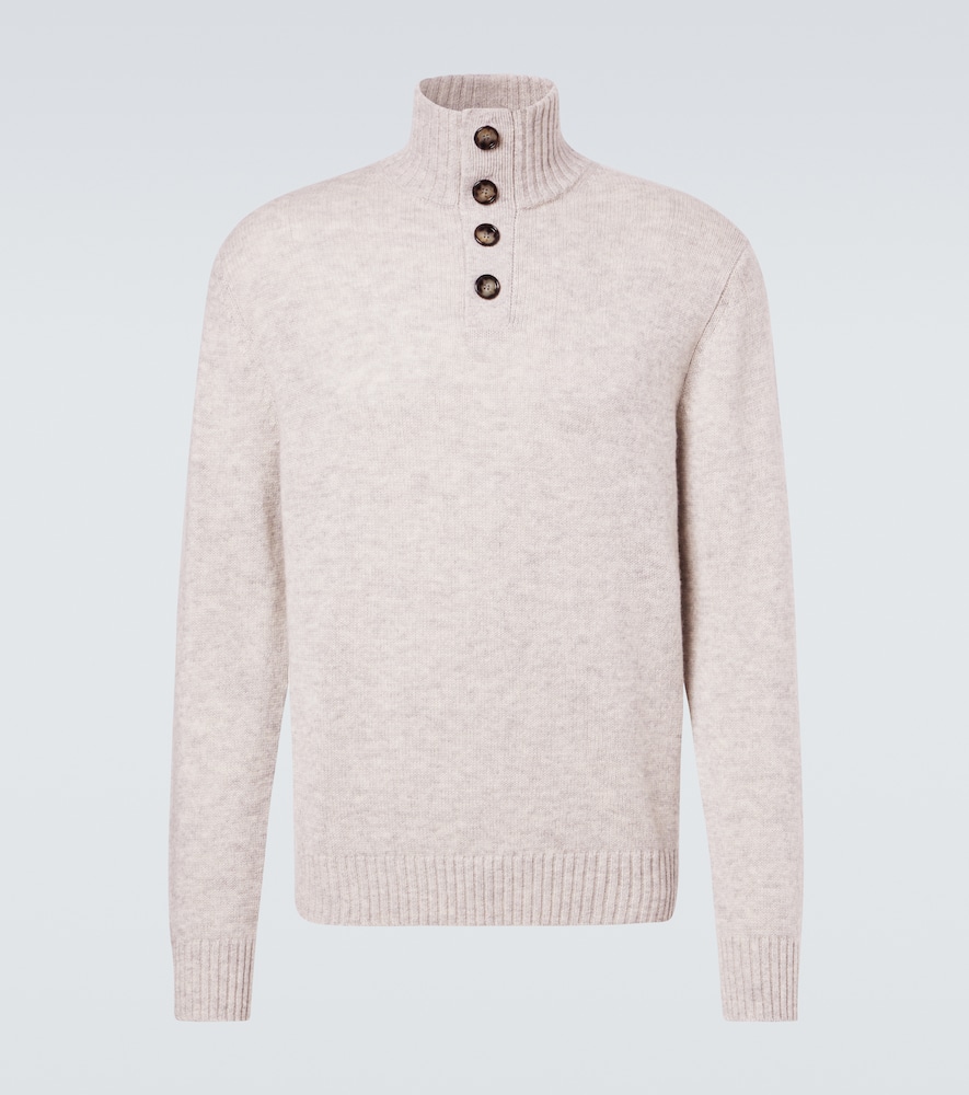 Wool and cashmere turtleneck sweater