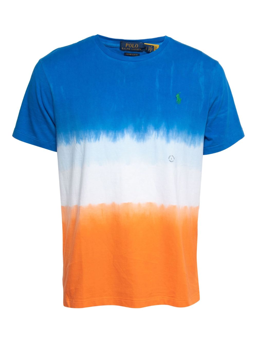 Dip-dye cotton t-shirt - Blue