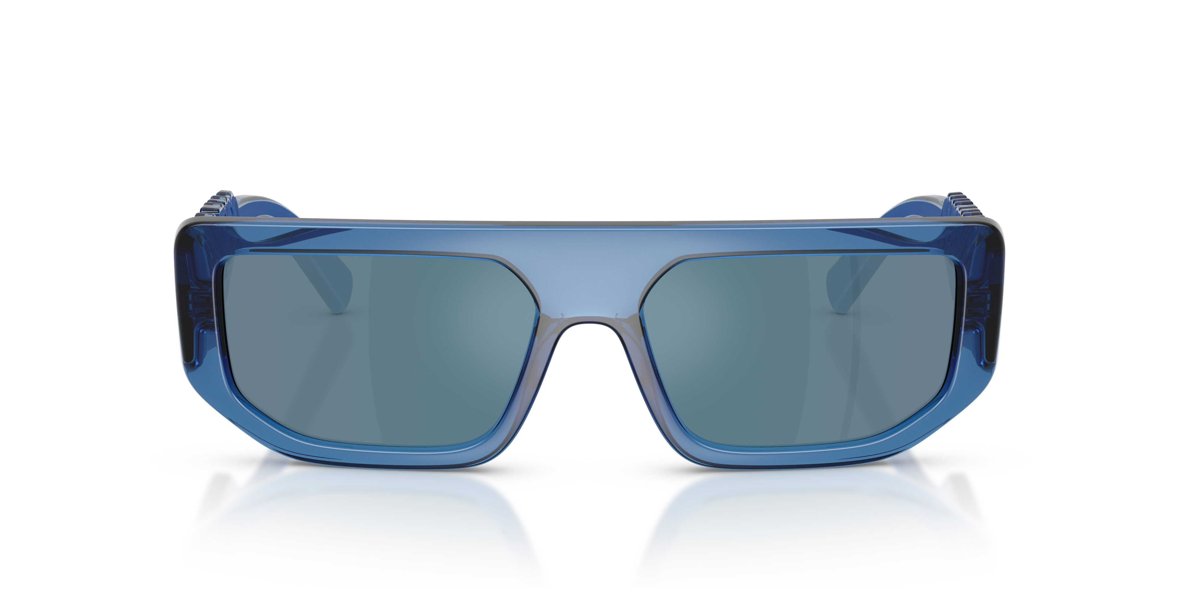 Dolce & Gabbana Unisex Dolce & Gabbana DG6203 300925 Sunglasses Injected Blue Blue Squared Norma