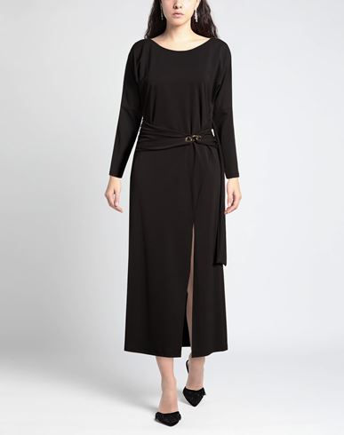 Woman Maxi dress Black Size 8 Polyester, Elastane