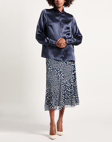 Woman Shirt Midnight blue Size 8 Silk