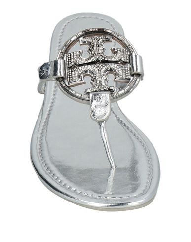 Woman Thong sandal Silver Size 11 Leather