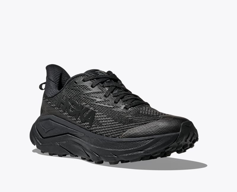 HOKA Women's Challenger 8 GTX Shoes in Black/Carbon Black