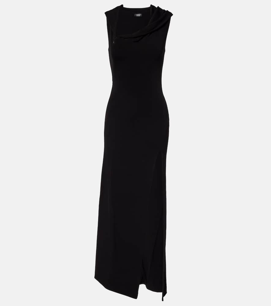 Asymmetric jersey gown