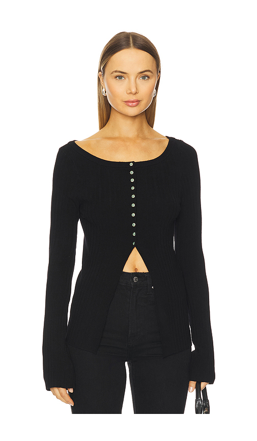 Free People East Side Cardigan in Black. - S also in
