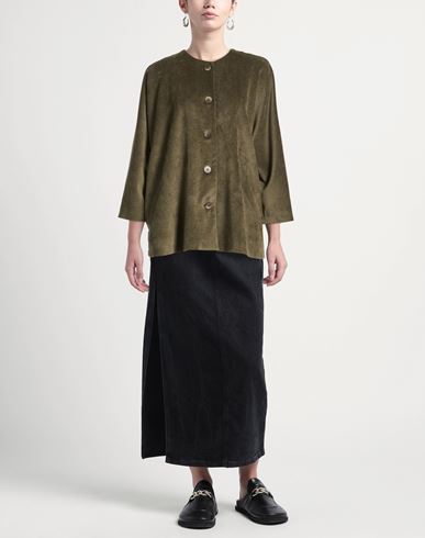 Woman Jacket Military green Size M/L Polyester, Nylon, Elastane