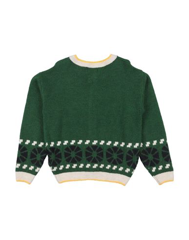 Kid Boy Cardigan Emerald green Size 10 Acrylic, Polyamide, Wool, Viscose