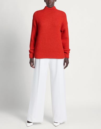 Woman Turtleneck Tomato red Size 8 Cashmere