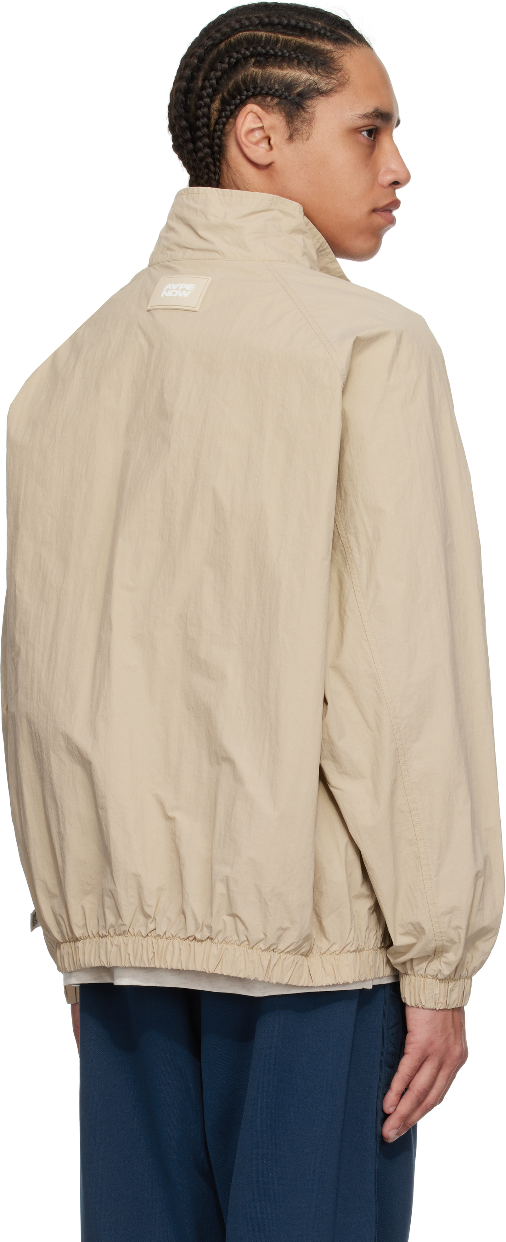 AAPE by A Bathing Ape Beige 'AAPE Now' Light Weight Jacket