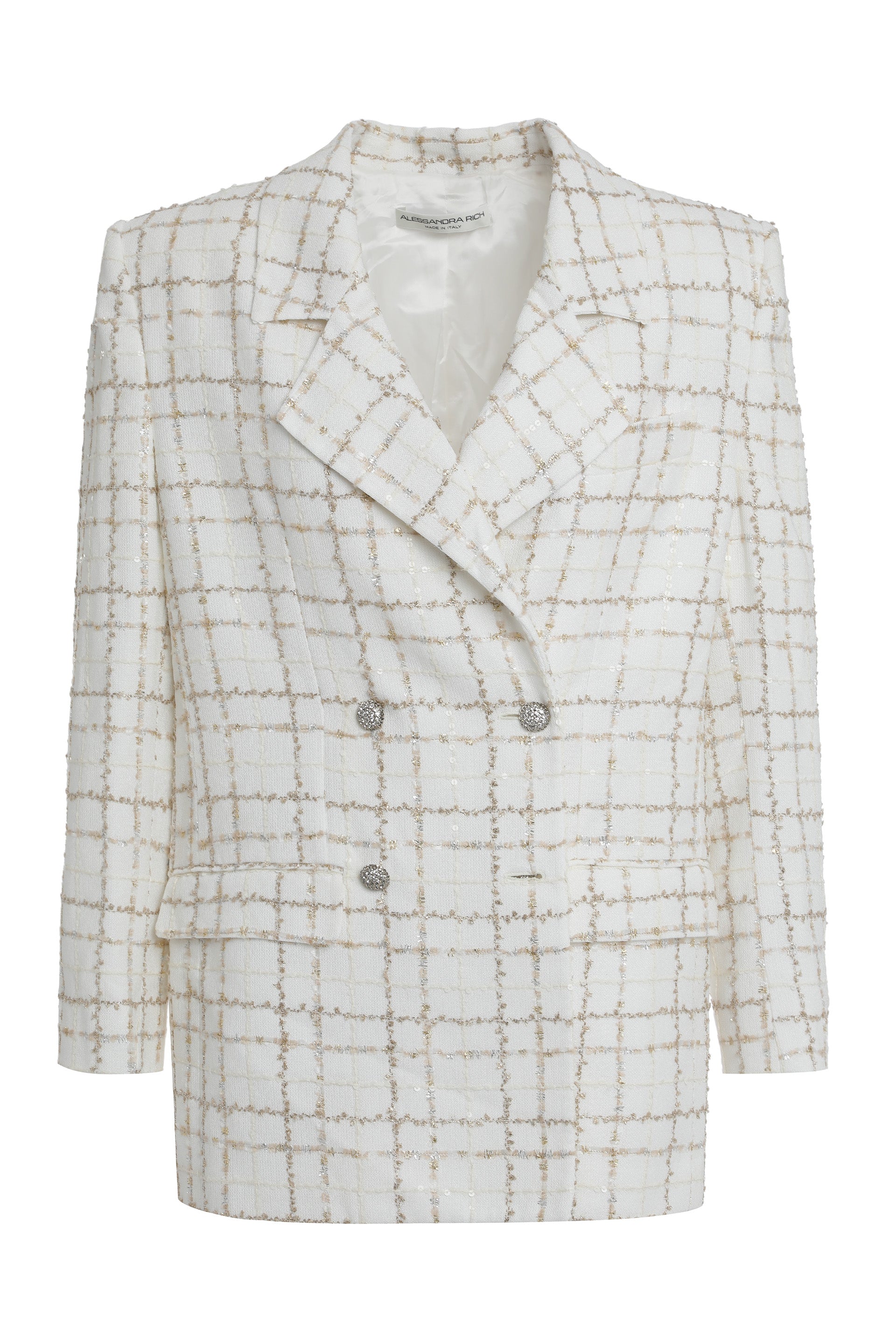 Double-breasted Tweed Blazer