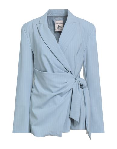 Woman Blazer Sky blue Size 6 Polyester, Virgin Wool, Elastane