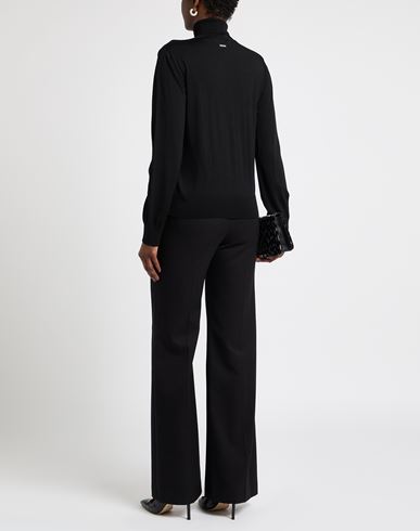 Woman Turtleneck Black Size XL Virgin Wool