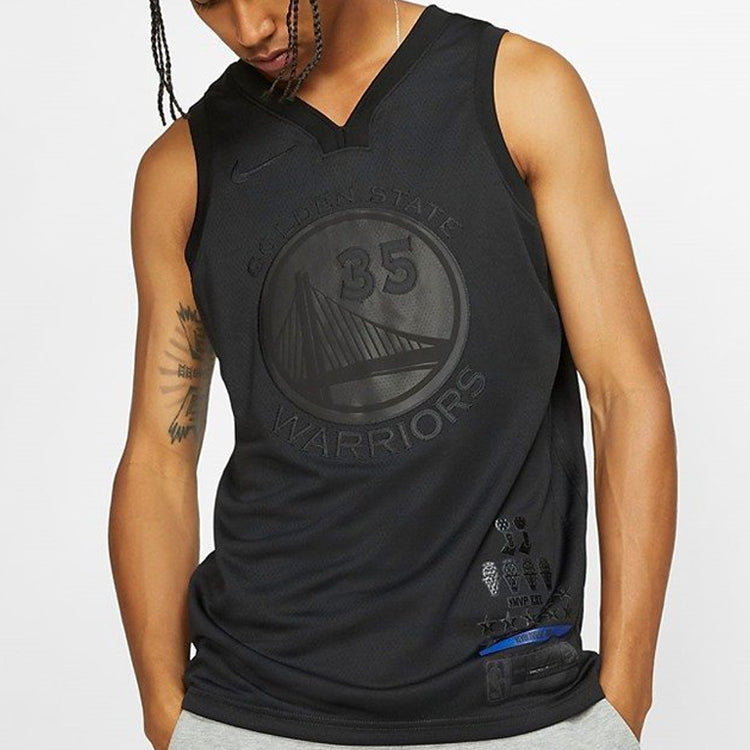 MENS NBA Golden State Warriors Durant MVP Connected Jersey Black