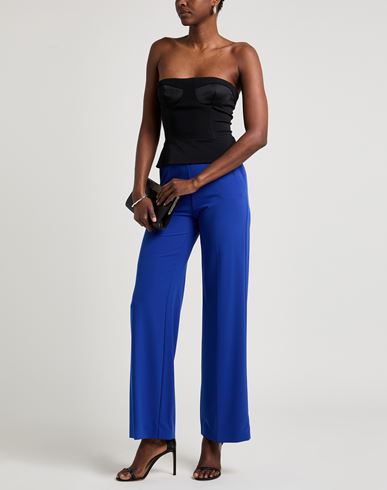 Patrizia Pepe Woman Pants Bright blue Size 10 Polyester, Elastane