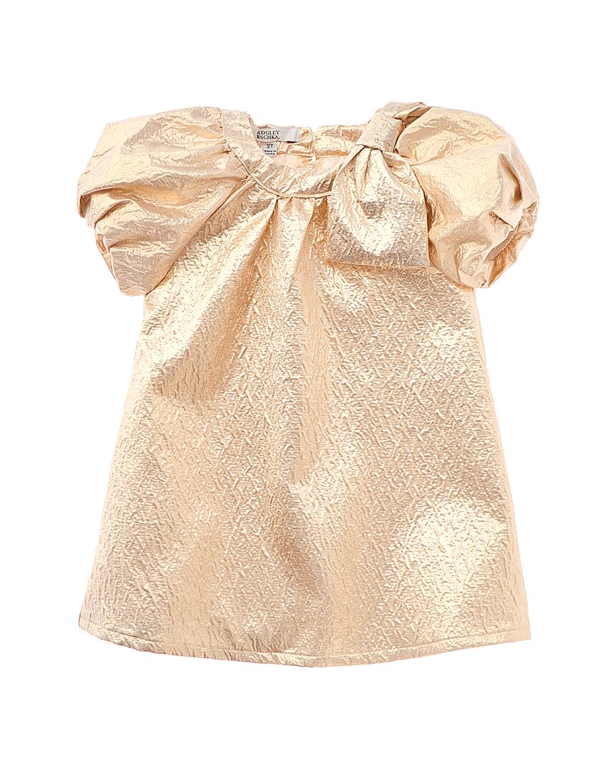 Bonded Metallic Texture Trapeze Dress