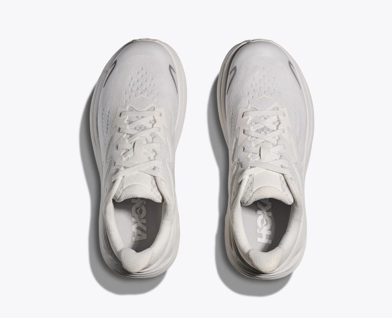 HOKA Clifton 10 Shoes in White/White