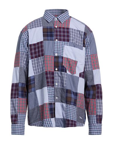Man Shirt Blue Size S Cotton, Polyester