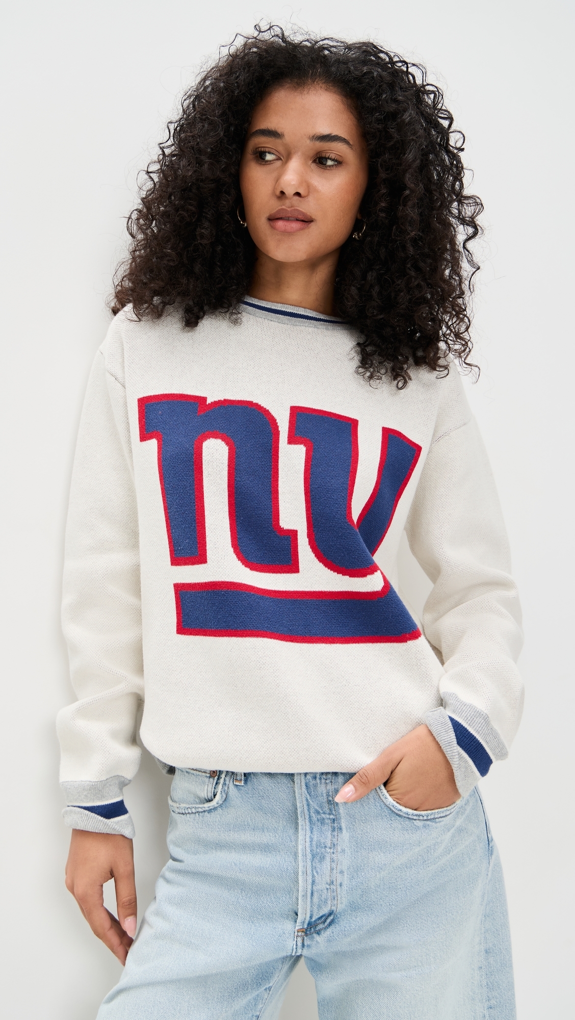 NY Giants Crewneck Sweater NY Giants Sugar Swizzle/Blue