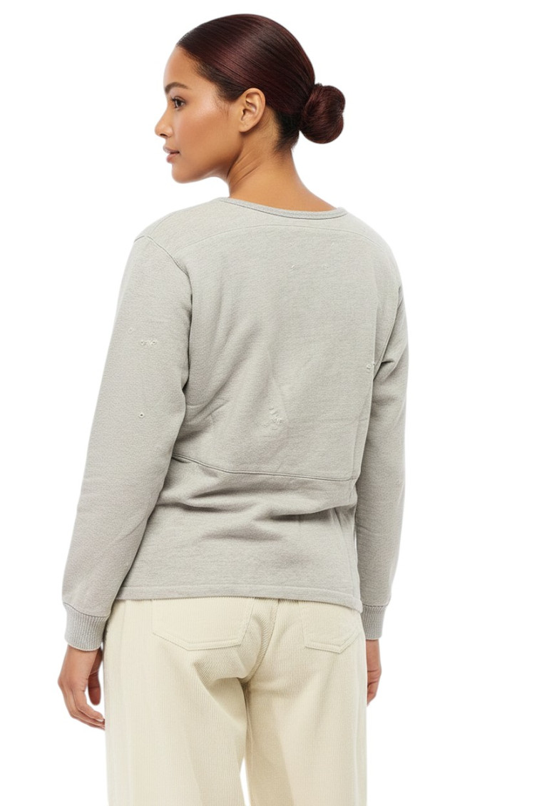 Grey Graphic Crew Neck Sweatshirt