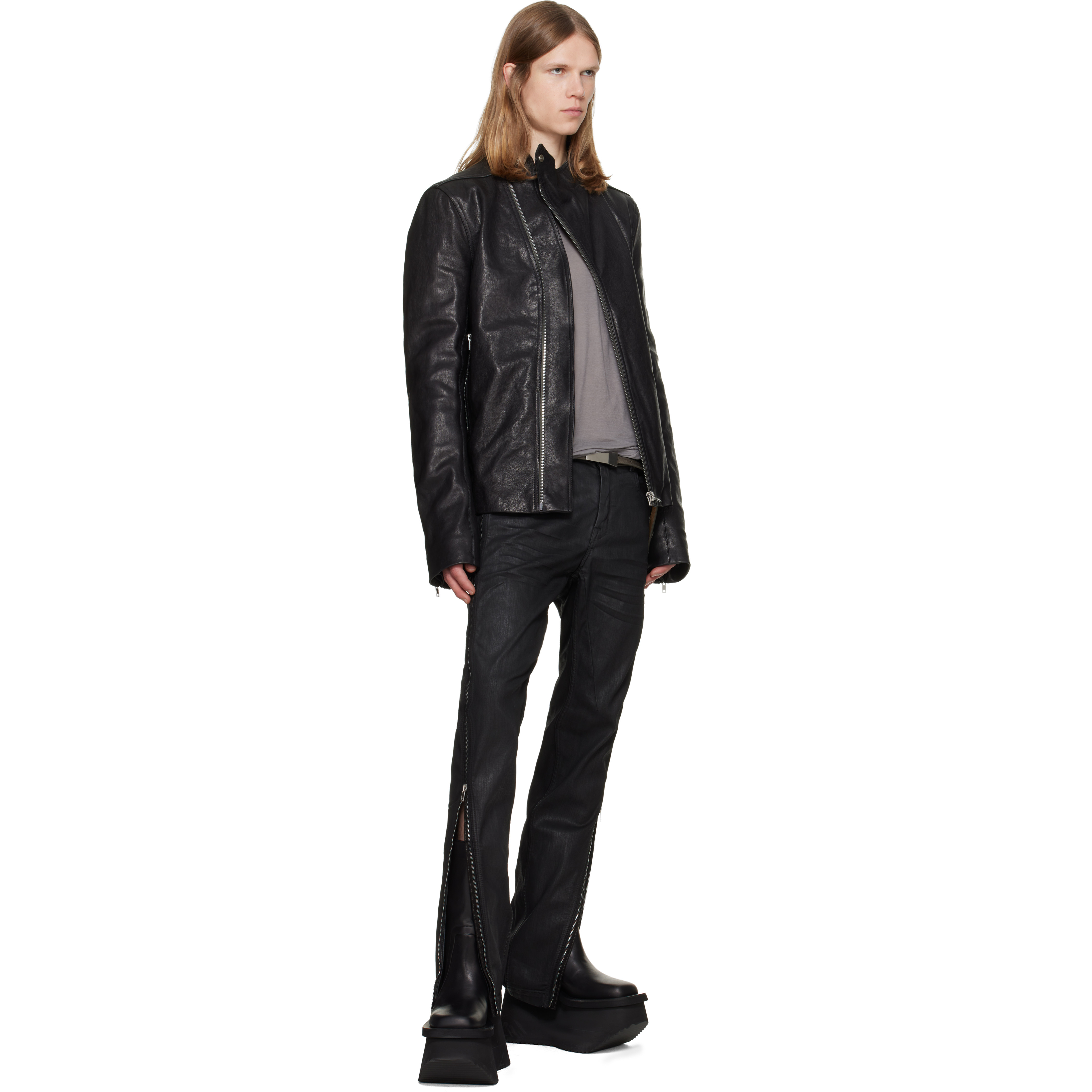 Black Tower Release Leather Jacket