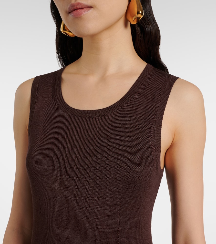 Pleated midi dress