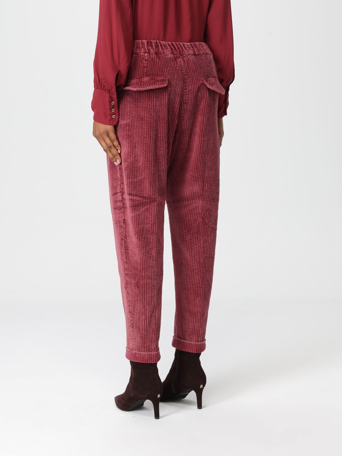 Pants Woman color Brick Red