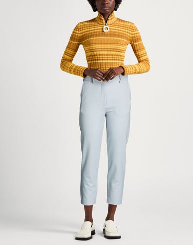 Momoní Woman Pants Light blue Size 6 Virgin Wool, Elastane