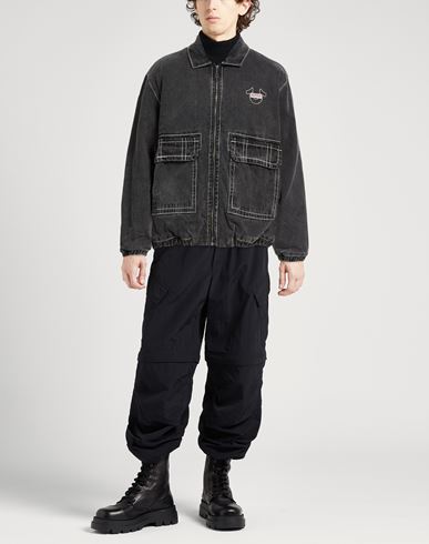 Man Denim outerwear Charcoal Size M Cotton, Polyester