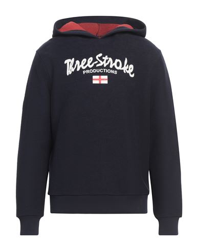 Man Sweatshirt Navy Size L Cotton
