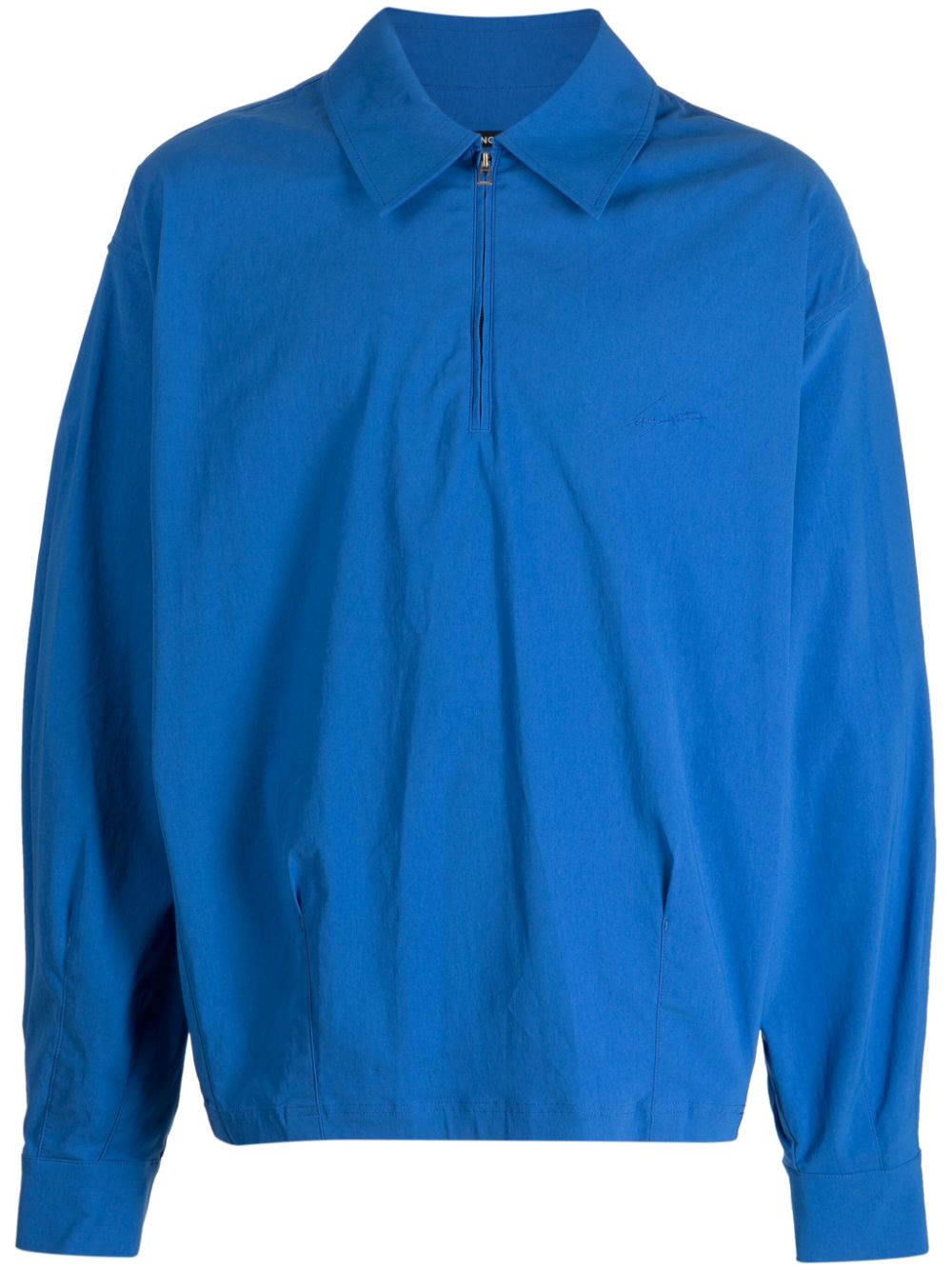 Dart half-zip shirt - Blue