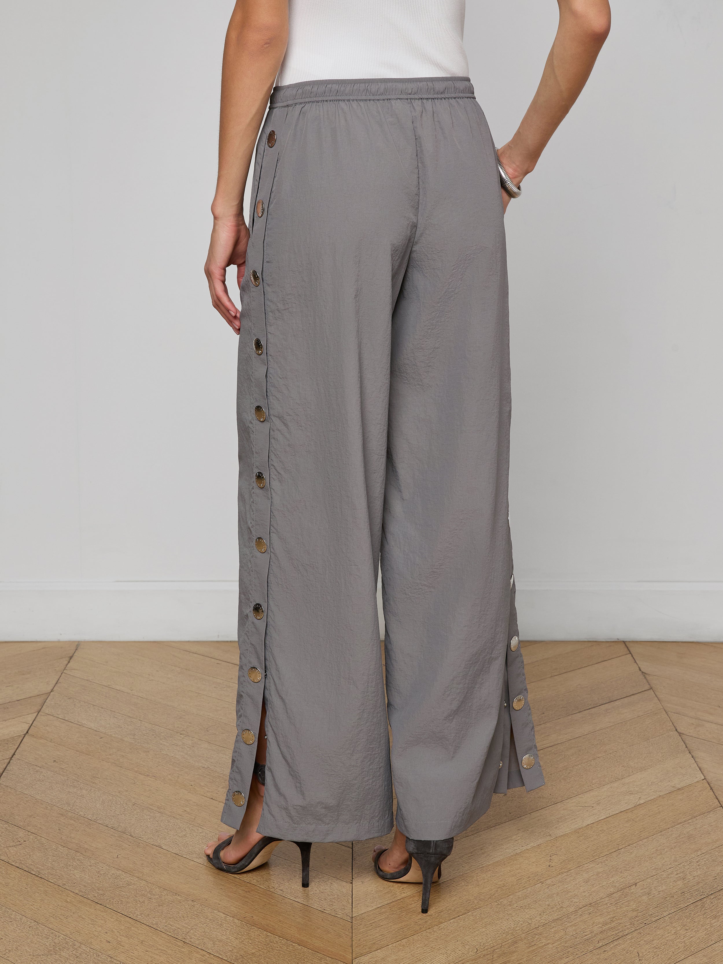 Valkyrie Snap Pants In Medium Grey