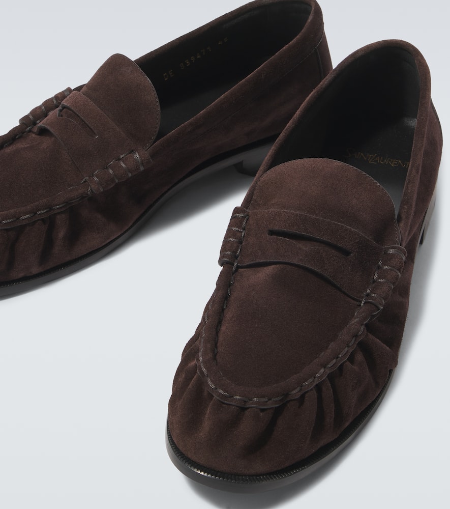 Le Loafer suede penny loafers