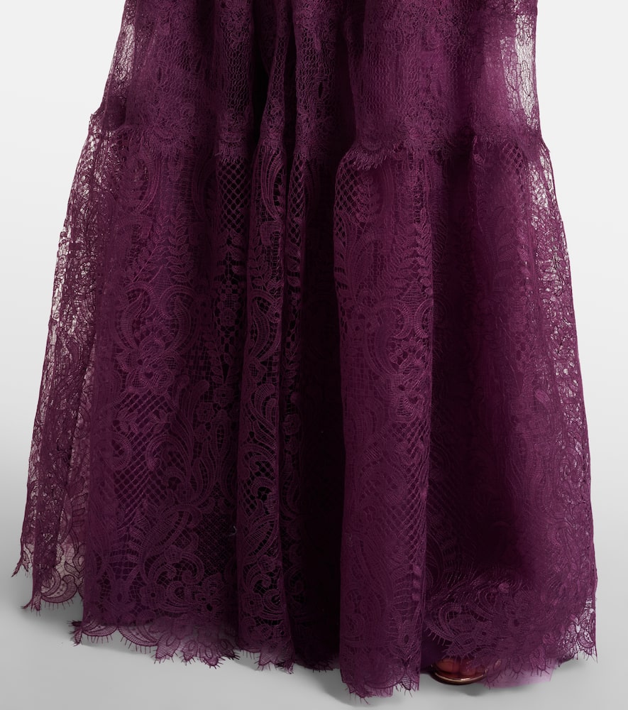 Belted lace gown