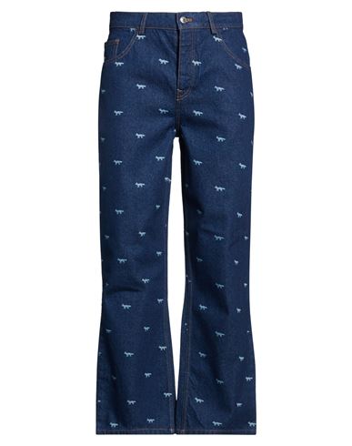 Maison Kitsuné Man Jeans Blue Size 30 Cotton