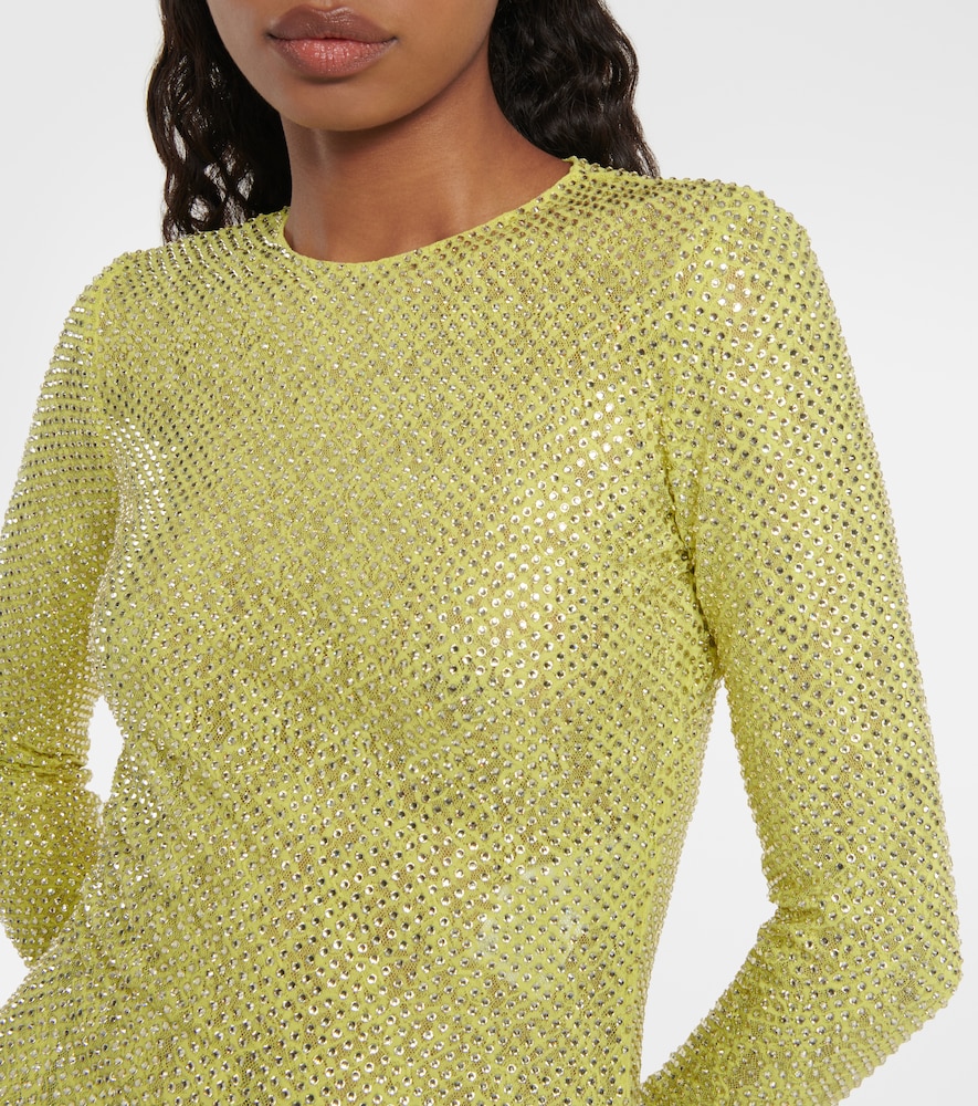 Crystal-embellished minidress