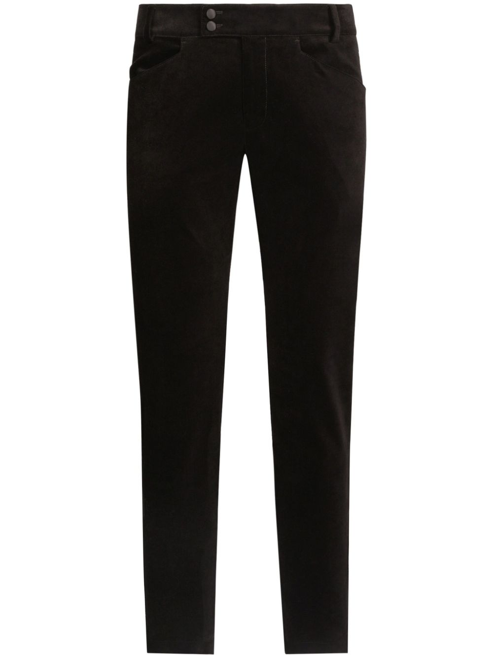Slim-fit tailored trousers - Black