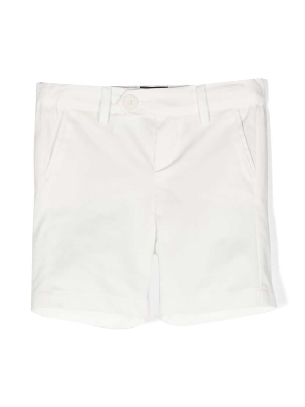 Mid-rise straight-leg shorts - Blue