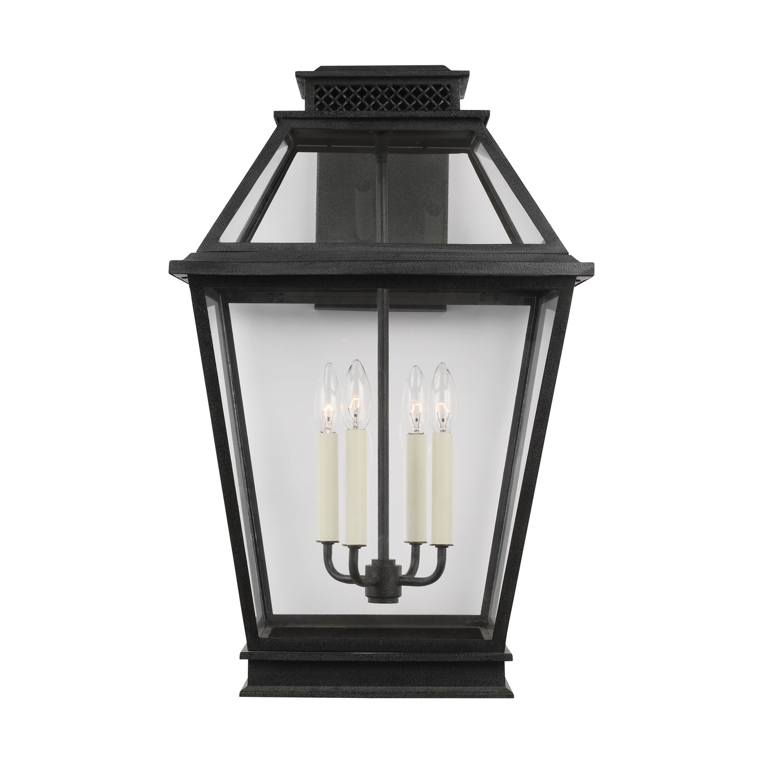 Visual Comfort Studio Falmouth 4-Light Outdoor Wall Light in Dark Weathered Zinc by Chapman & Myer
