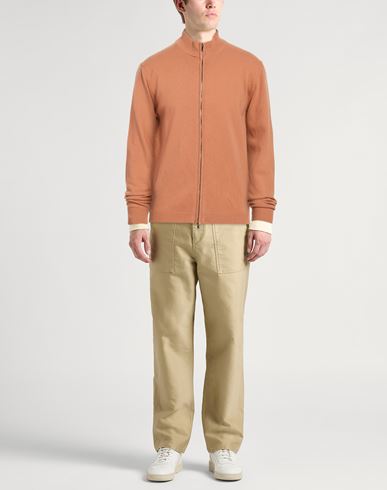 Man Cardigan Tan Size L Wool, Cashmere