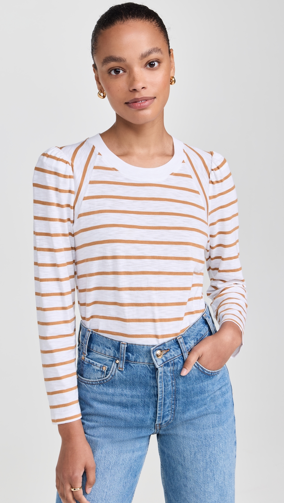 Mason Baseball Tee White Camel
