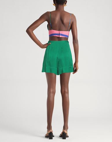Boutique Moschino Woman Shorts & Bermuda Shorts Green Size 4 Viscose
