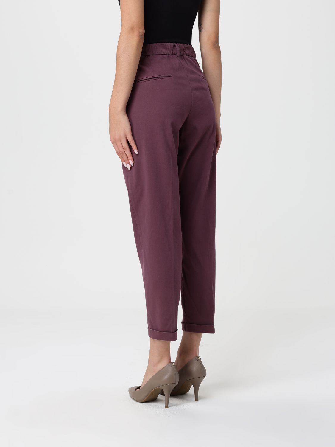 Pants Woman color Plum